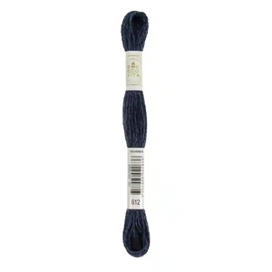 DMC #612 STORM INDIGO Eco Vita Organic Wool Hand Embroidery Floss 16m Skein