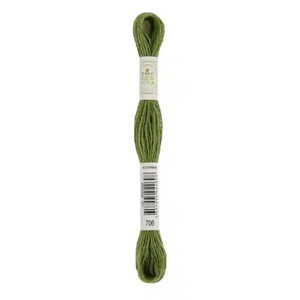 DMC #706 FERN INDIGO Eco Vita Organic Wool Hand Embroidery Floss 16m Skein