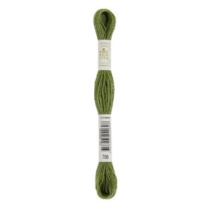 DMC #706 FERN INDIGO Eco Vita Organic Wool Hand Embroidery Floss 16m Skein