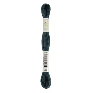 DMC #709 CYPRESS INDIGO Eco Vita Organic Wool Hand Embroidery Floss 16m Skein