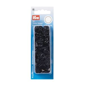 Prym Non-Sew Press Fasteners, Colour Snaps, Round, 12.44mm, Navy Blue 30pce