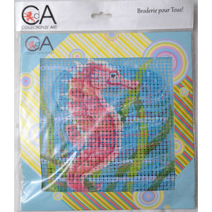Collection D&#39; Art Tapestry Kit, SEAHORSE, 19cm x 19cm (#4.005K)