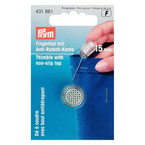 Thimble With Anti-Slip Edge, 15.0mm, Silver-Coloured, 431861