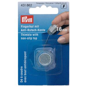 Thimble With Anti-Slip Edge, 16.0mm, Silver-Coloured by Prym