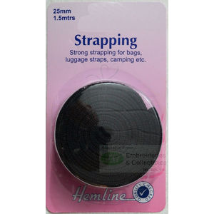 Hemline Strapping 25mm x 1.5m, For Bags, Luggage Straps, Camping