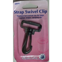 Hemline Strap Swivel Clip, 25mm, 1", Replacement for Bags, Luggage, Camping Etc
