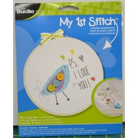 Bucilla My 1st Stitch Cross Stitch Kit w/Hoop 6&quot; (15.25cm) &quot;P.S. I LOVE YOU&quot;