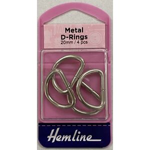 D Ring Buckles 20mm 4 Pcs Silver Colour For bags Straps Garments 462.20 - Hemline