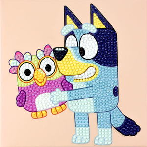 Diamond Dotz BLUEY &amp; CHATTERMAX, 5D Diamond Painting Box Kit