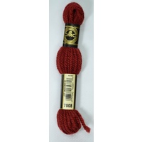 DMC Tapestry Wool, #7008 Very Dark Terra Cotta, Laine Colbert wool, 8m Skein