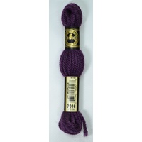 DMC Tapestry Wool, #7016 VERY DARK GRAPE, Laine Colbert wool, 8m Skein