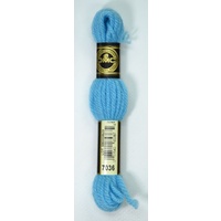 DMC Tapestry Wool #7036 LIGHT BRIGHT TURQUOISE Laine Colbert wool 8m Skein