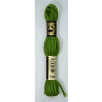 DMC Tapestry Wool #7045 AVOCADO GREEN Laine Colbert wool 8m Skein