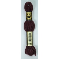 DMC Tapestry Wool #7119 DARK ROSEWOOD Laine Colbert wool 8m Skein