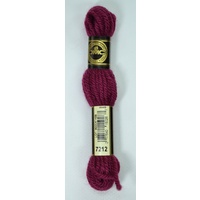 DMC Tapestry Wool #7212 VERY DARK MAUVE Laine Colbert wool 8m Skein