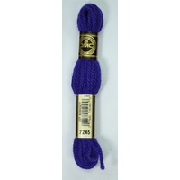 DMC Tapestry Wool #7245 VERY DARK CORNFLOWER BLUE Laine Colbert wool 8m Skein