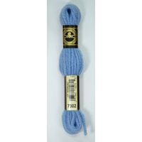DMC Tapestry Wool #7302 VERY LIGHT ANTIQUE BLUE Laine Colbert wool 8m Skein