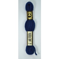 DMC Tapestry Wool #7336 MEDIUM NAVY BLUE Laine Colbert wool 8m Skein