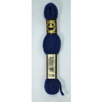 DMC Tapestry Wool, #7336 MEDIUM NAVY BLUE, Laine Colbert wool, 8m Skein