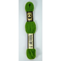 DMC Tapestry Wool #7344 DARK PARROT GREEN Laine Colbert wool 8m Skein