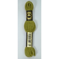 DMC Tapestry Wool #7362 LIGHT MUSTARD GREEN Laine Colbert wool 8m Skein