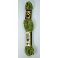DMC Tapestry Wool #7376 MEDIUM KHAKI GREEN Laine Colbert wool 8m Skein