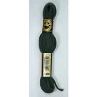 DMC Tapestry Wool #7408 VERY DARK PISTACHIO GREEN Laine Colbert wool 8m Skein