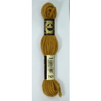 DMC Tapestry Wool #7421 VERY LIGHT BROWN Laine Colbert wool 8m Skein