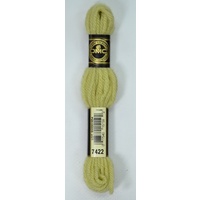 DMC Tapestry Wool #7422 LIGHT KHAKI GREEN Laine Colbert wool 8m Skein