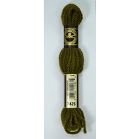 DMC Tapestry Wool #7425 DARK GOLDEN OLIVE GREEN Laine Colbert wool 8m Skein