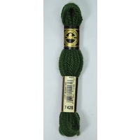 DMC Tapestry Wool #7428 VERY DARK HUNTER GREEN Laine Colbert wool 8m Skein