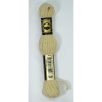 DMC Tapestry Wool #7491 ULTRA VERY LIGHT TAN Laine Colbert wool 8m Skein