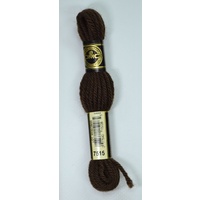 DMC Tapestry Wool #7515 VERY DARK MOCHA BROWN Laine Colbert wool 8m Skein