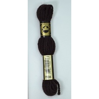 DMC Tapestry Wool #7535 BLACK BROWN Laine Colbert wool 8m Skein