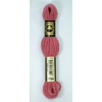DMC Tapestry Wool #7759 MEDIUM SALMON Laine Colbert wool 8m Skein