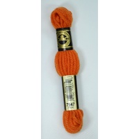 DMC Tapestry Wool #7947 BURNT ORANGE 7054 Laine Colbert wool 8m Skein