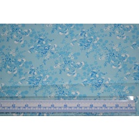 100% Cotton Fabric, # 5012.B, 110cm Wide Per Metre, BLUE