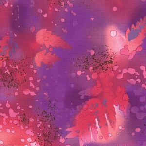 Fossil Fern Alpine Rose (01), 112cm Wide Cotton Quilting Fabric