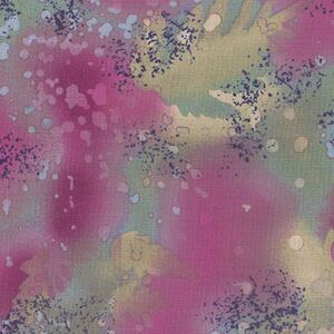 Fossil Fern Black Orchid 02, 112cm Wide Cotton Quilting Fabric