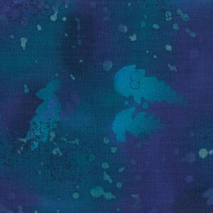 Fossil Fern BLUEBELL, 112cm Wide Cotton Quilting Fabric