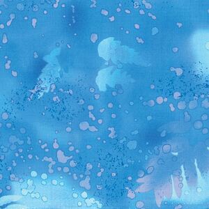 Fossil Fern Blue Topaz 1T, 112cm Wide Cotton Quilting Fabric