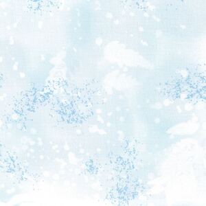 Fossil Fern Powder Blue 2H, 112cm Wide Cotton Quilting Fabric