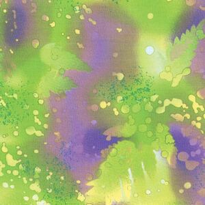 Fossil Fern Lime House (63), 112cm Wide Cotton Quilting Fabric