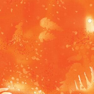 Fossil Fern Orange Juice (68), 112cm Wide Cotton Quilting Fabric