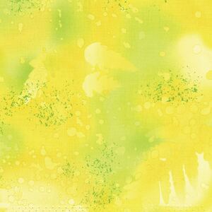 Fossil Fern Brilliant Yellow (74), 112cm Wide Cotton Quilting Fabric