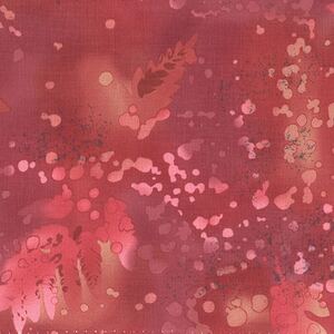 Fossil Fern Clay Red (HH), 112cm Wide Cotton Quilting Fabric