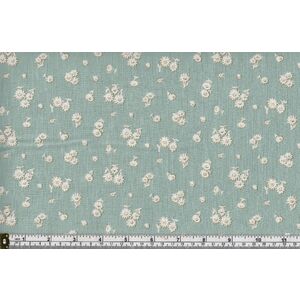 Liberty Fabrics English Garden 5602Y Tumbling Daisy Green 110cm Wide Per 50cm