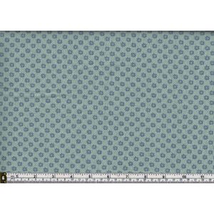 66cm REMNANT Liberty English Garden Floral Dot Teal 112cm Wide Cotton Fabric 5603Z