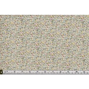 Liberty English Garden Newland Large Blue / Cream 112cm Wide Cotton Fabric 5608Z