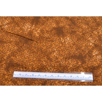 Cotton Fabric #5609.I, 110cm Wide Per Metre, BROWN Floral Sprigs